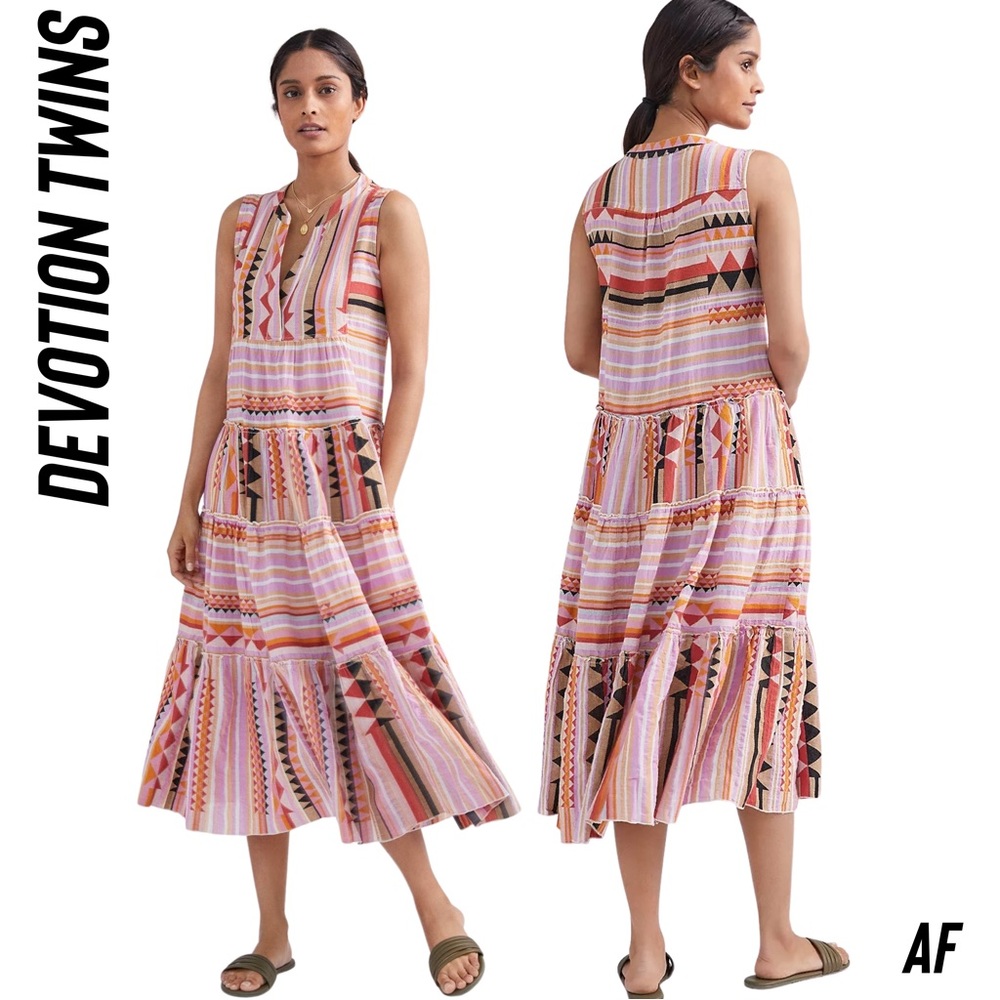 Devotion TWINS Anahita Multi-Stripe Maxi Dress